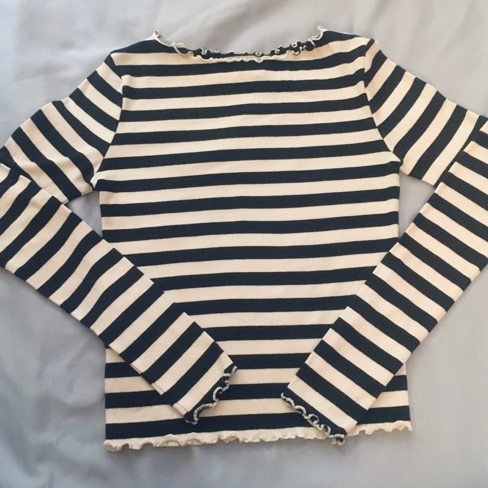 H&M Ribbed Striped Shirt